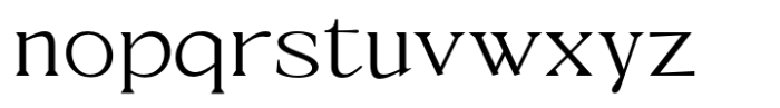 Halimonson Light Expanded Font LOWERCASE