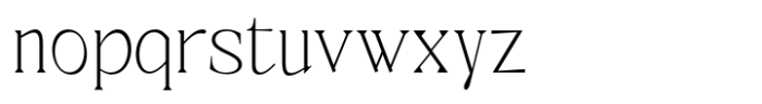 Halimonson Thin Font LOWERCASE