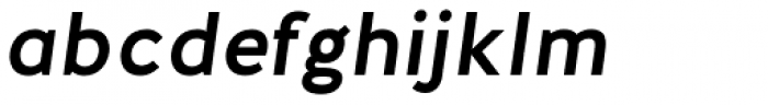 Halis Grotesque Medium Italic Font LOWERCASE