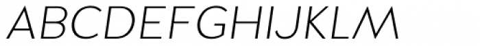 Halis Grotesque SC ExtraLight Italic Font LOWERCASE