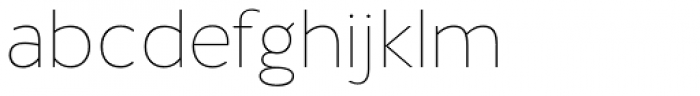 Halis Grotesque Thin Font LOWERCASE