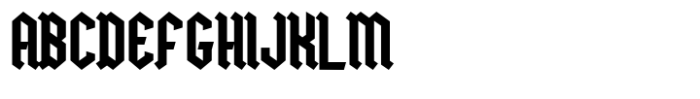 Halkind Font UPPERCASE