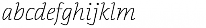 Halla Light Italic Font LOWERCASE