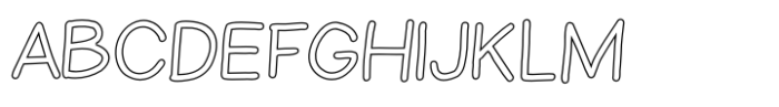Halley Italic Outline Font UPPERCASE
