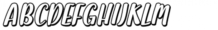 Halley Shadow Italic Font UPPERCASE