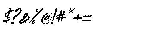 Hallow Mistelar Italic Font OTHER CHARS