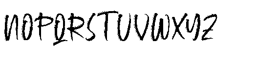 Hallow Mistelar Regular Font UPPERCASE