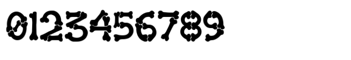 Halloween Bones Font OTHER CHARS