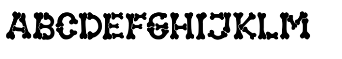 Halloween Bones Font UPPERCASE
