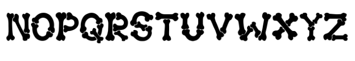 Halloween Bones Font UPPERCASE