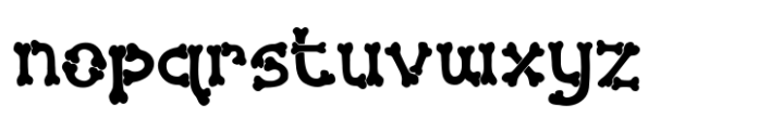 Halloween Bones Font LOWERCASE