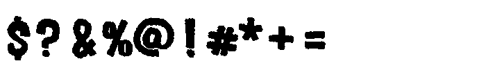 Halloween Candy Font OTHER CHARS