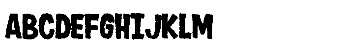 Halloween Candy Font UPPERCASE