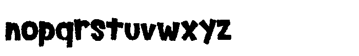 Halloween Candy Font LOWERCASE