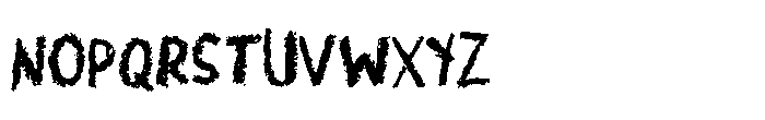 Halloween Crayon Font UPPERCASE