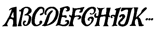 Halloween Creative Italic Italic Font UPPERCASE
