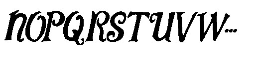 Halloween Creative Italic Italic Font UPPERCASE