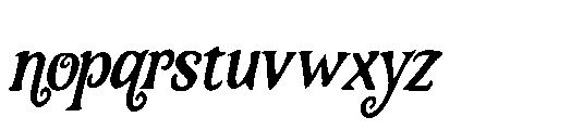 Halloween Creative Italic Italic Font LOWERCASE
