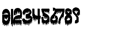 Halloween Damage Font OTHER CHARS