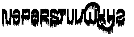 Halloween Damage Font UPPERCASE