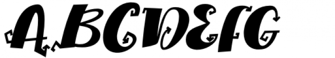 Halloween Island Italic Font UPPERCASE