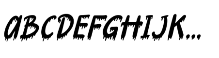 Halloween Park Italic Font UPPERCASE