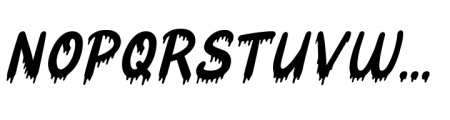 Halloween Park Italic Font UPPERCASE
