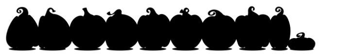 Halloween Pumpkins Regular Font LOWERCASE