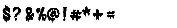 Halloween Scream Font OTHER CHARS