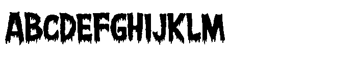 Halloween Scream Font UPPERCASE