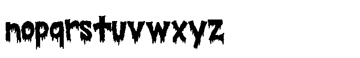 Halloween Scream Font LOWERCASE