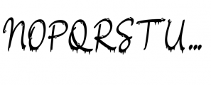 Halloween Script Regular Font UPPERCASE