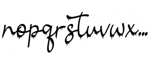 Halloween Script Regular Font LOWERCASE
