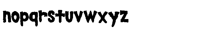 Halloween Season Font LOWERCASE