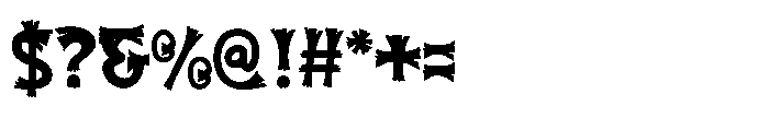 Hallowood Brush Font OTHER CHARS
