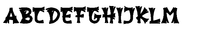 Hallowood Brush Font UPPERCASE