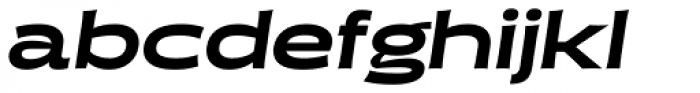 Halogen Flare Black Oblique Font LOWERCASE