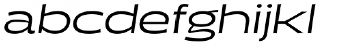 Halogen Flare Oblique Font LOWERCASE