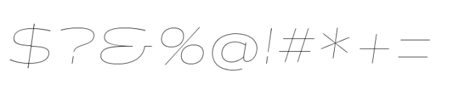 Halogen Flare Pro Greek Hairline Oblique Font OTHER CHARS
