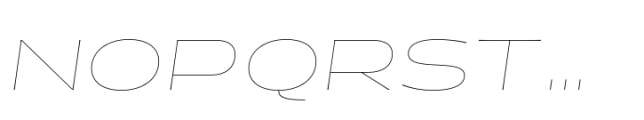 Halogen Flare Pro Greek Hairline Oblique Font UPPERCASE