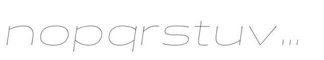 Halogen Flare Pro Greek Hairline Oblique Font LOWERCASE