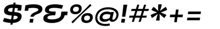 Halogen Slab Black Oblique Font OTHER CHARS