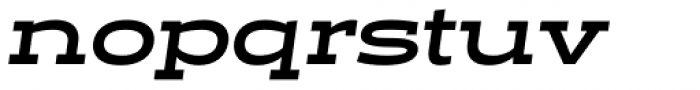 Halogen Slab Bold Oblique Font LOWERCASE