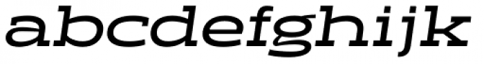Halogen Slab Medium Oblique Font LOWERCASE