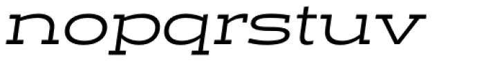 Halogen Slab Oblique Font LOWERCASE
