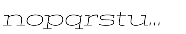 Halogen Slab Pro Cyrillic Thin Oblique Font LOWERCASE