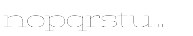 Halogen Slab Pro Greek Hairline Font LOWERCASE