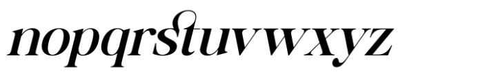 Halucka Bailey Italic Font LOWERCASE
