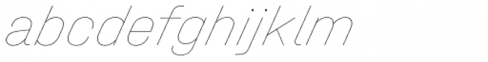 Halvar Mittelschrift Hairline SuperSlanted Font LOWERCASE