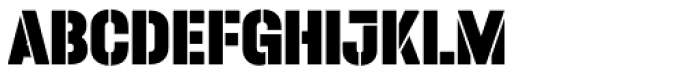 Halvar Stencil Engschrift Black MidGap Font UPPERCASE